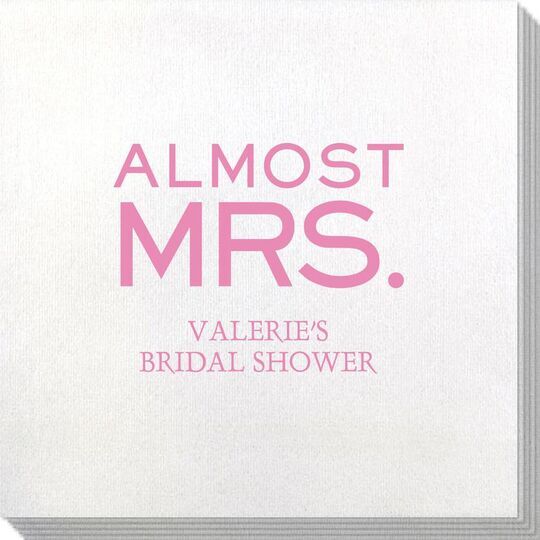 Almost Mrs. Bamboo Luxe Napkins
